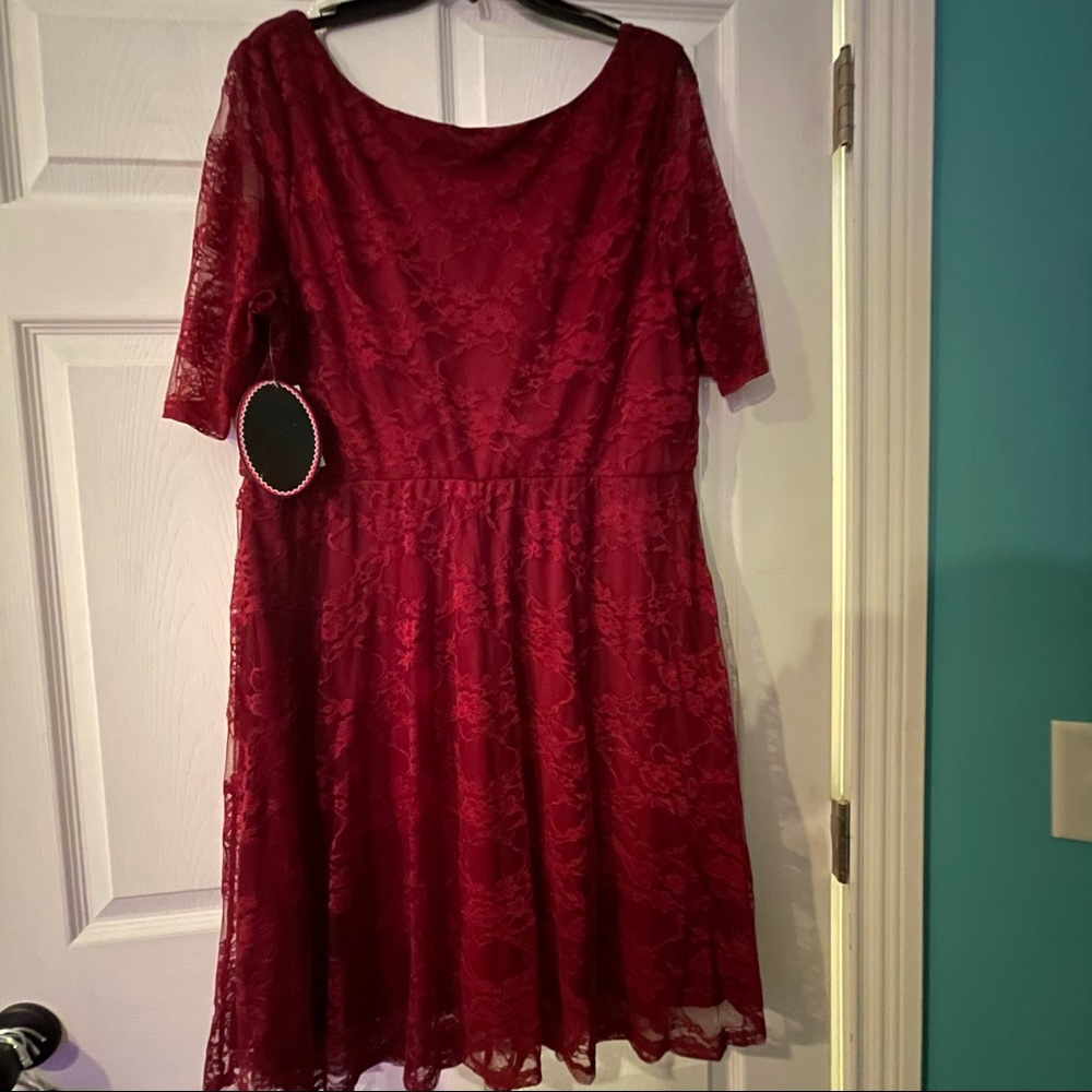 NWT Maroon Lace Dress